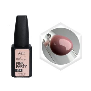 رابر بیس (لمینت) کاشت ناخن پينک پارتی ای اند ای A&E