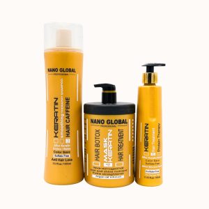 ست شامپو و ماسک مو داخل و خارج حمام مناسب مو چرب نانو گلوبال