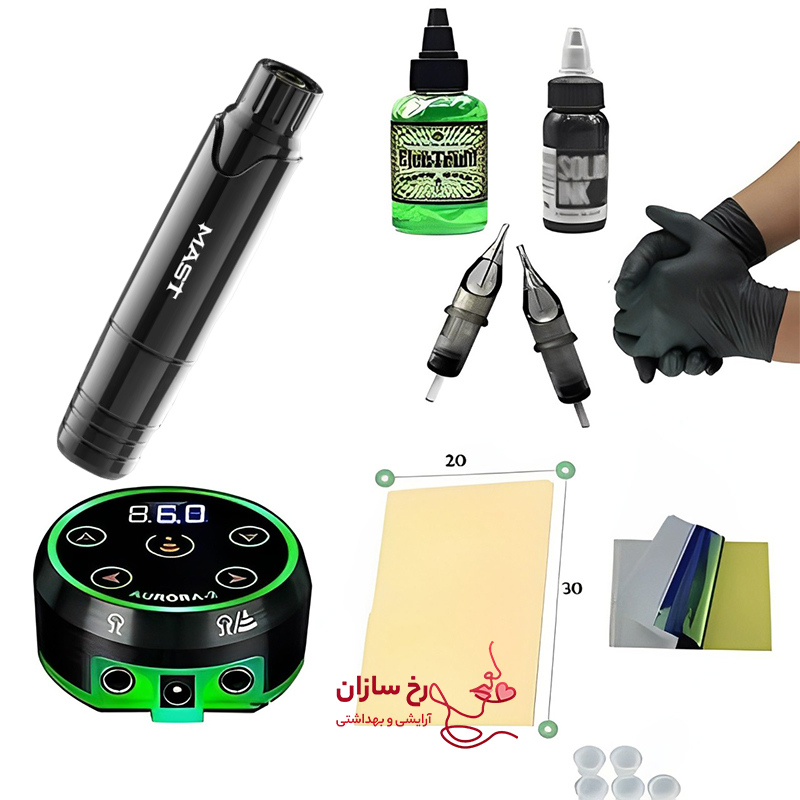Penmast-P10-full-body-tattoo-machine-pack02 پک کامل دستگاه تاتو بدن پن مست P10